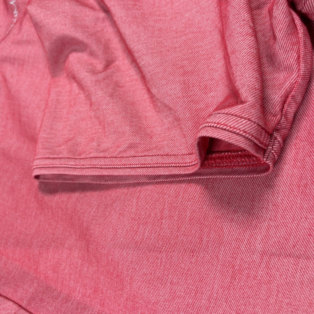 Travis Mathew Polo Shirt Mens XXL Red Heathered Short Sleeve Pocket Golf‎ Pique - Picture 11 of 12